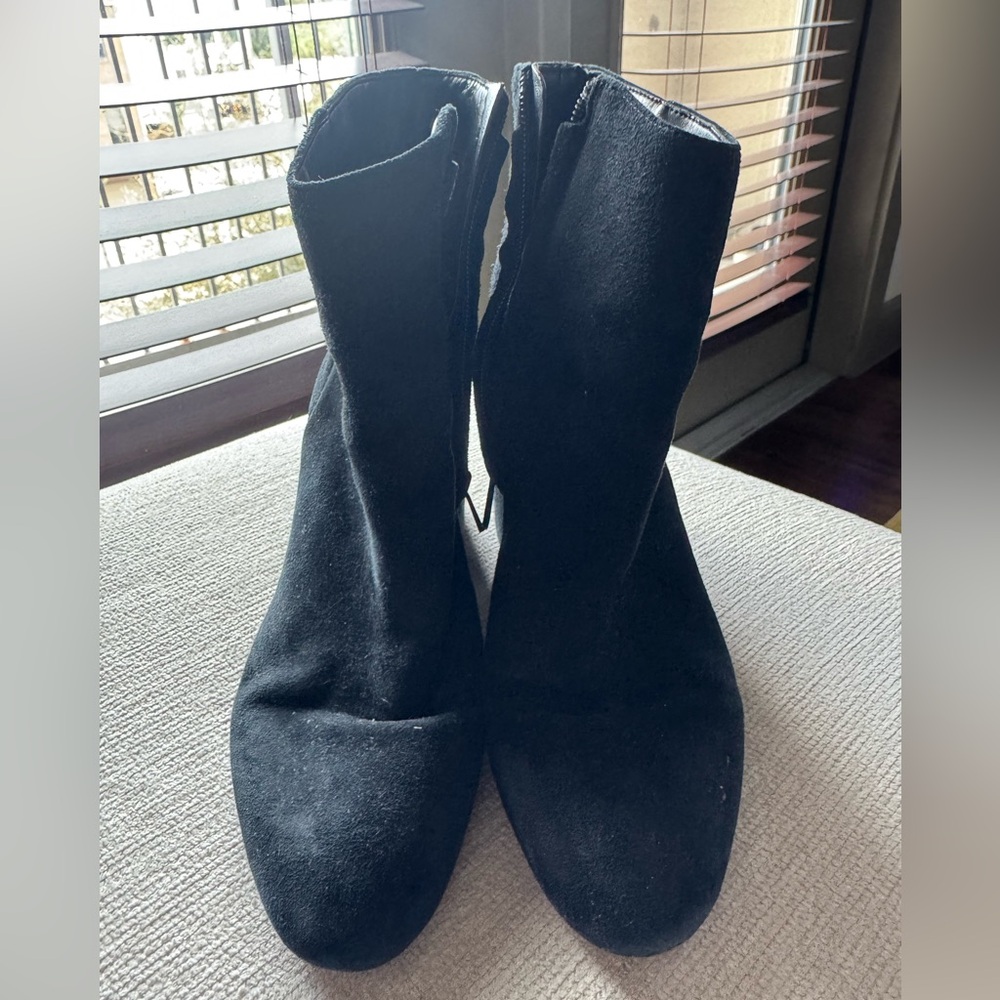 Sam Edelman Black Suede Ankle Boots